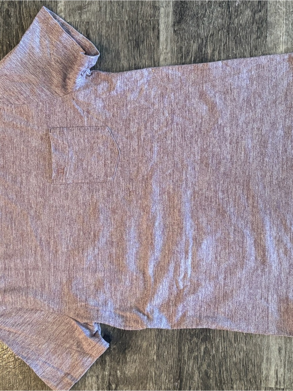 Original Penguin Heathered Mauve Short Sleeve Pocket Tee